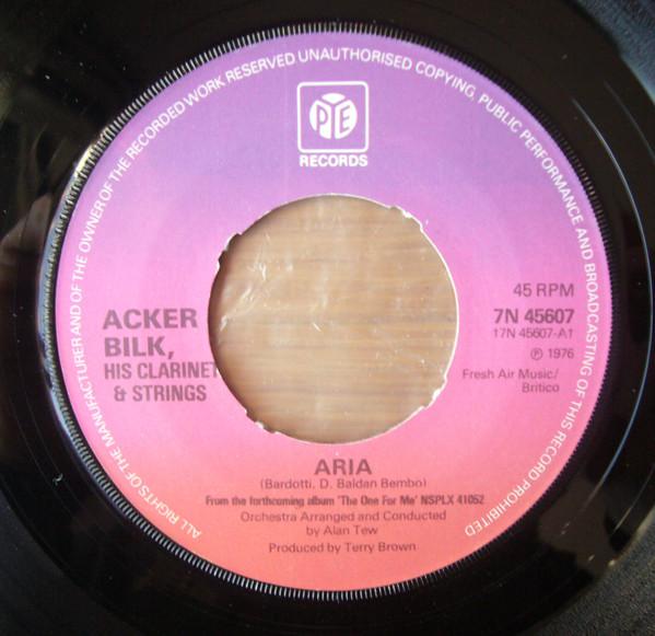 

7inch Record ACKER BILK HIS CLARINET STRINGS Aria 7N45607 Pye Records 1976 UK Pop Used