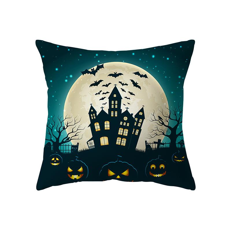 Halloween Theme Pillow Cover Sofa Cushion  Holiday Gift Party Decor Home