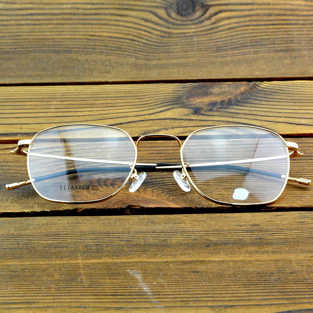 Full-Rim Titanium Geometric Optical Glasses Frame – Lightweight Metal Eyewear with Modern Polygonal Design for Men and Women