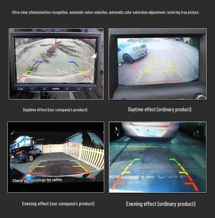 High-Definition Night Vision Reversing Camera with Waterproof AHD & Long License Plate Frame