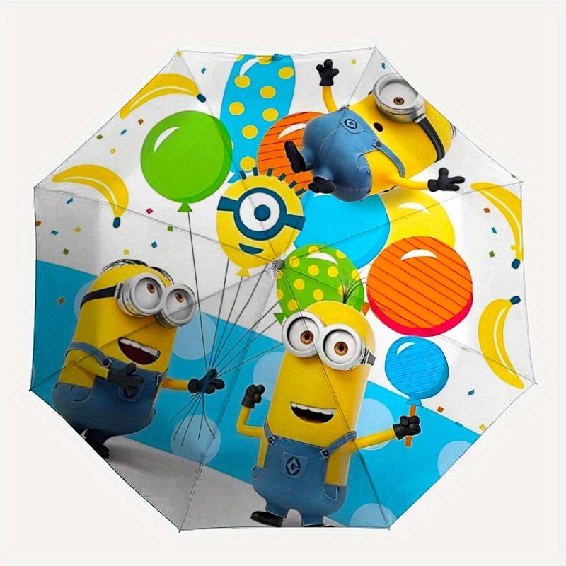 

1pc Minions Automatic Umbrella - 8-Rib Foldable Design, Outdoor Adventures, Durable Canopy Material yy250827173