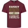 Easily Distracted Farmers Farming Unisexs Light Cotton TShirt