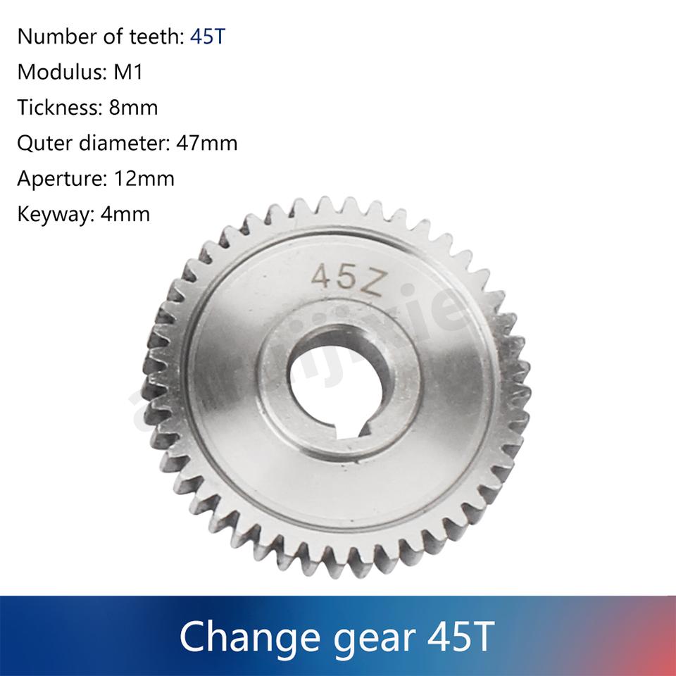 CJ0618 Ingranaggi Metallici Metrici e Imperiali/Ingranaggio Albero Principale/Ingranaggio Avanzamento 20T/25T/30T/35T/40T/45T/50T/60T/80T/54T/55T/57T/65T/72T