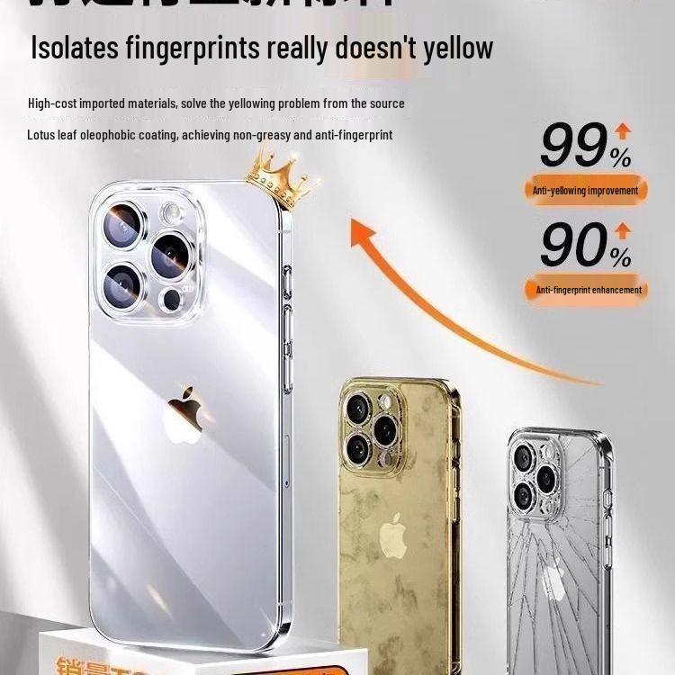 Apple Soft Transparent Drop-Proof Phone Case