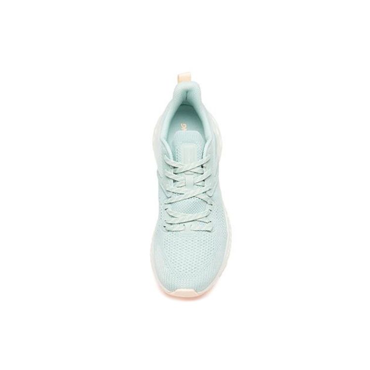 Anta Wormhole Technology Shock Absorption Non-Slip Low-Top Running Shoes Women Running Shoes Light-Green 12935588-3