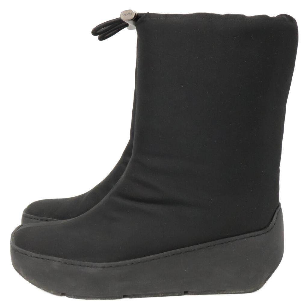 PRADA SPORT Nylon Platform Snow Boots/ Shoes 37 blackUsed