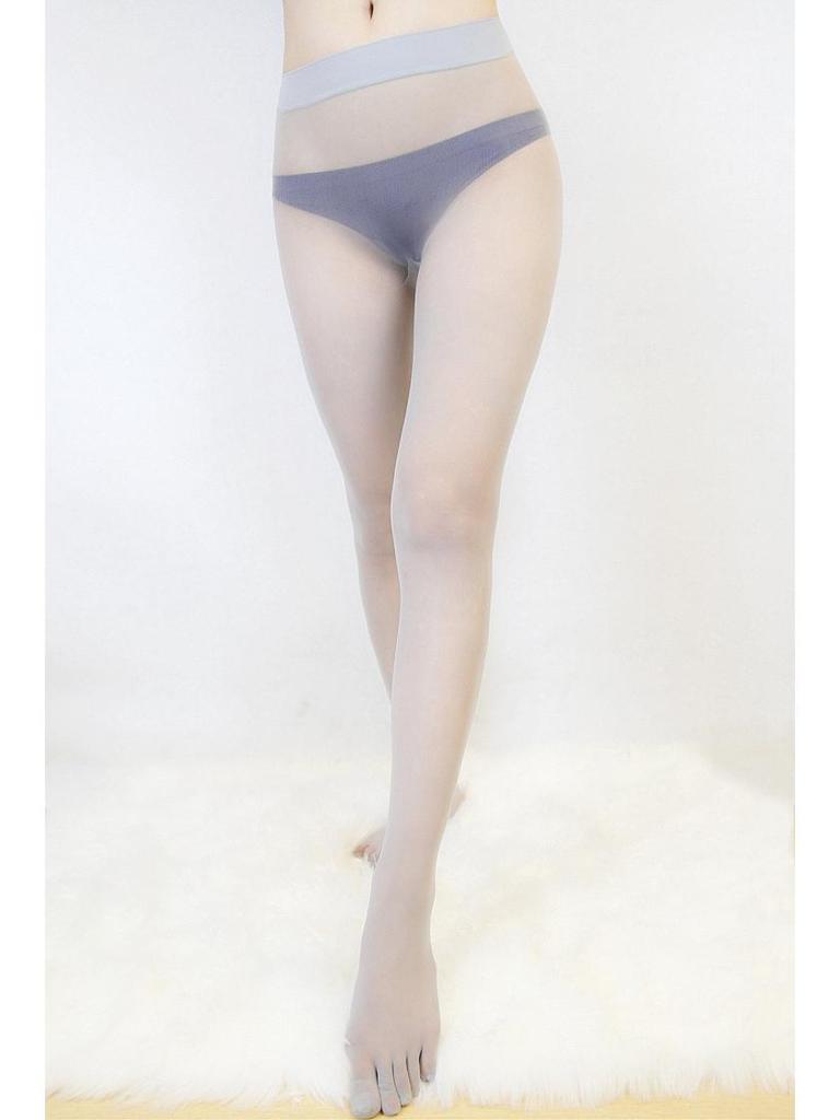 Qinghe Men's Ultra-Thin Seamless Five-Toe Sexy Velvet Stockings