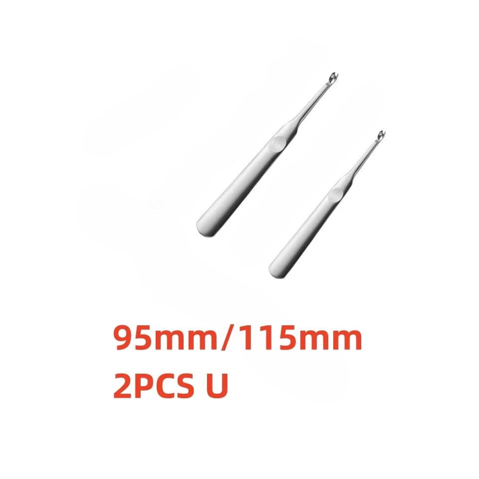 Handmade Leather Stitching Kit U+V Shaped Skiving Punching Tool with Edge Beveler for Leathercraft Projects