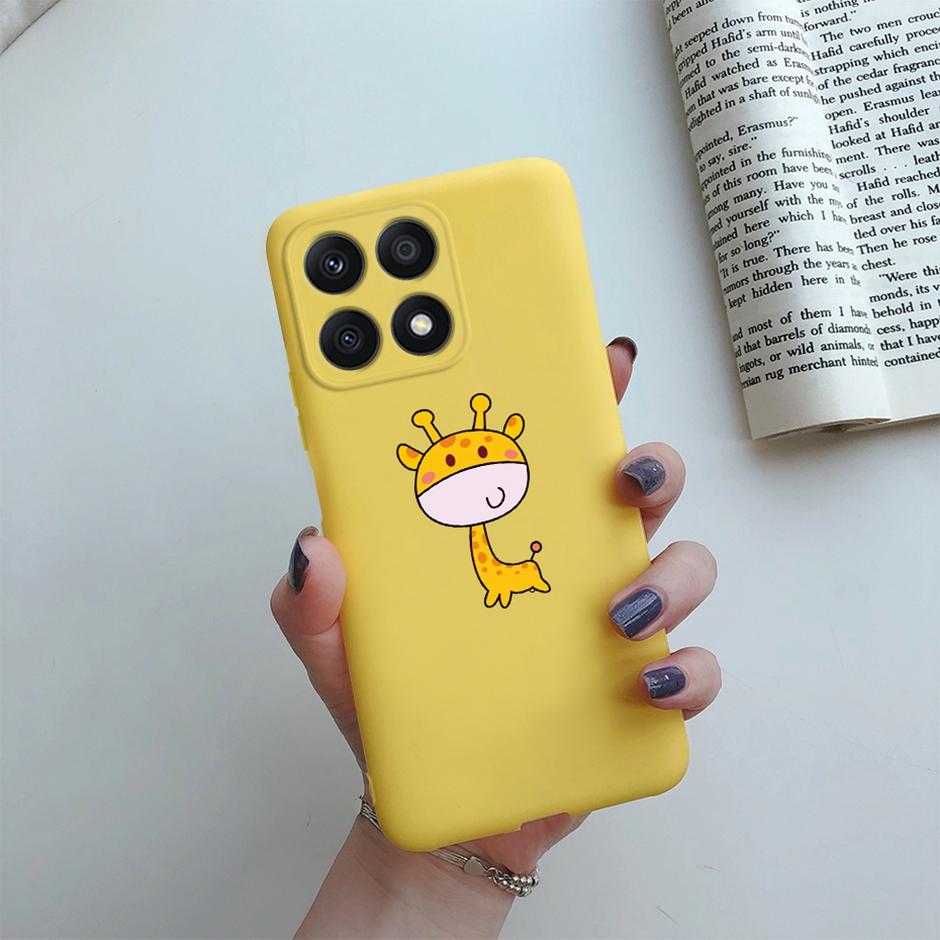 Fundas For Honor X8A 2023 Case Soft Silicone Cute Heart Back Cover Phone Cases for Huawei Honor X8a Case HonorX8A Coque Bumper