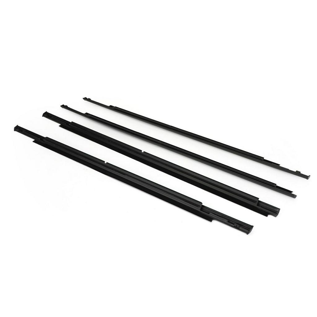 4Pcs Window Glass Weatherstrip Side Door Moulding Trim Seal For Mitsubishi Outlander 2007-2012 2013-2018 5727A007 5727A008