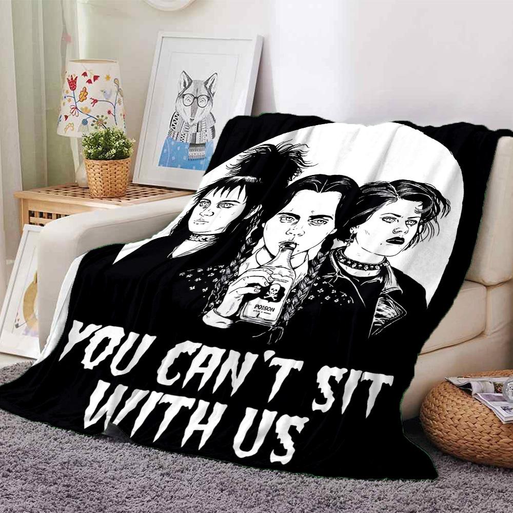 

1pc YOU CAN T SIT WITH US Soft Warm Throw for Home, Office, Trave, All-Season Cozy Bedding Gift, Office Cozy Accessory 1136 80cmx120cm(31inx47in)