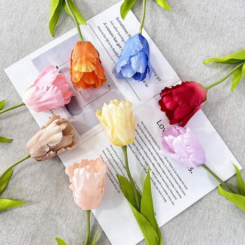 Artificial Tulip Flower Wedding Hotel Restaurant Desktop Ornament Decoration