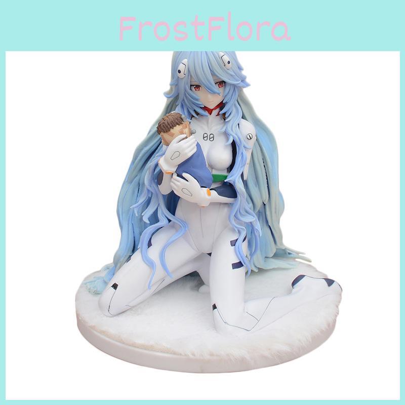 Evangelion Ayanami Rei Pvc Model Kit With Plush Base For Collectors And Display