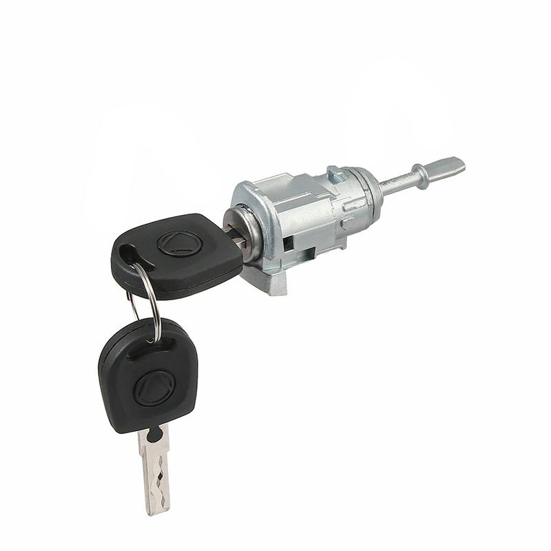 1 Pair Front Left Right Door Lock Barrel with 2 Keys for VW GOLF IV MK4 BORA POLO 9N FOX 5Z1 SKODA FABIA Exterior Parts