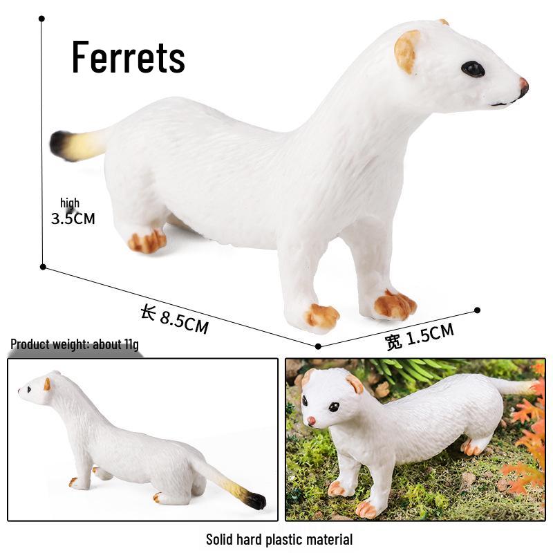 Polar Wildlife Animal Model Toy Set: Polar Bear & Penguin