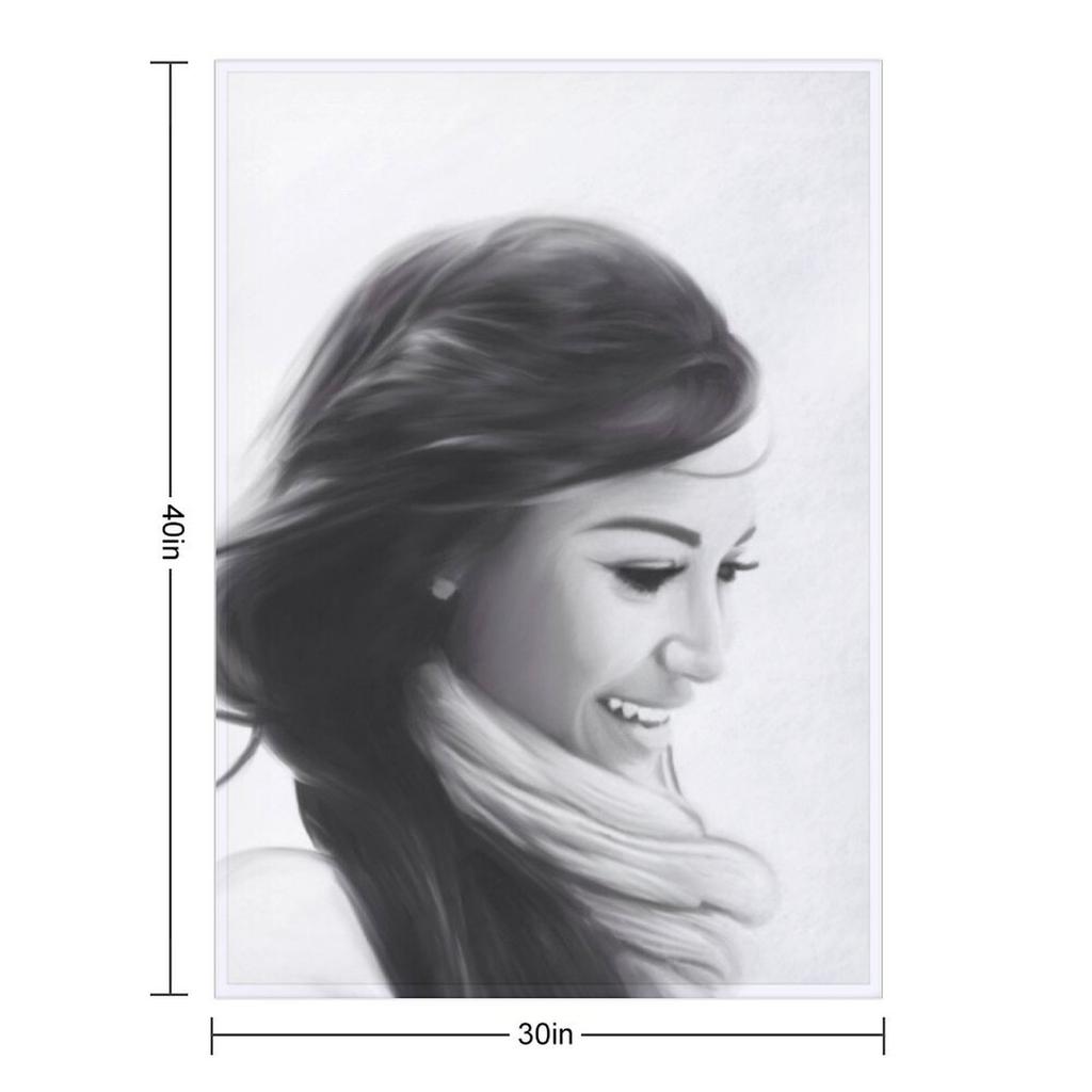 Naya Rivera Throw Blanket Beautifuls Loose Hairy Camping Blankets