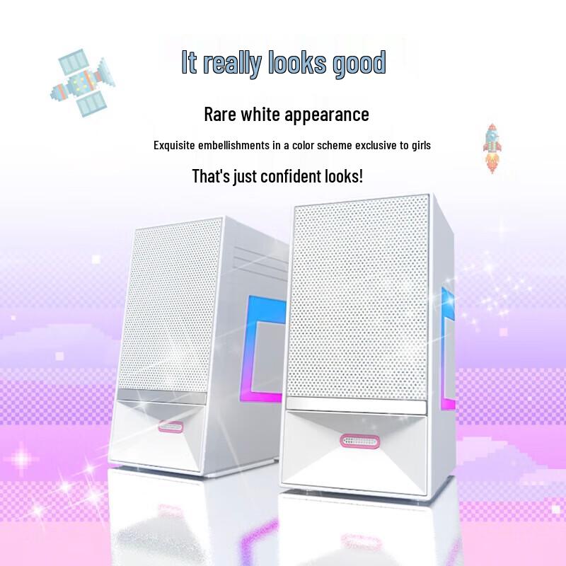 NEWMINE V4 Bluetooth 5.3 RGB Desktop Speakers