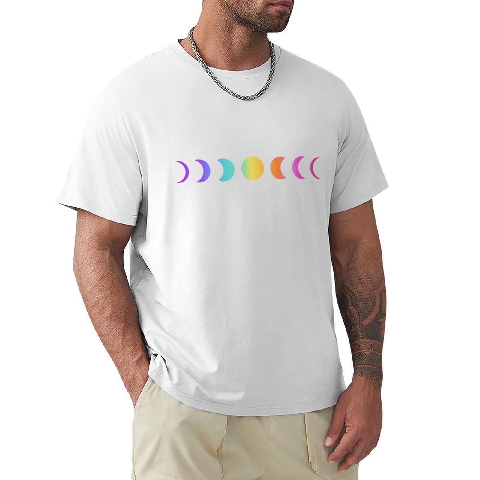 Lunar Cycle Tshirt Large Size Breathable Tee S