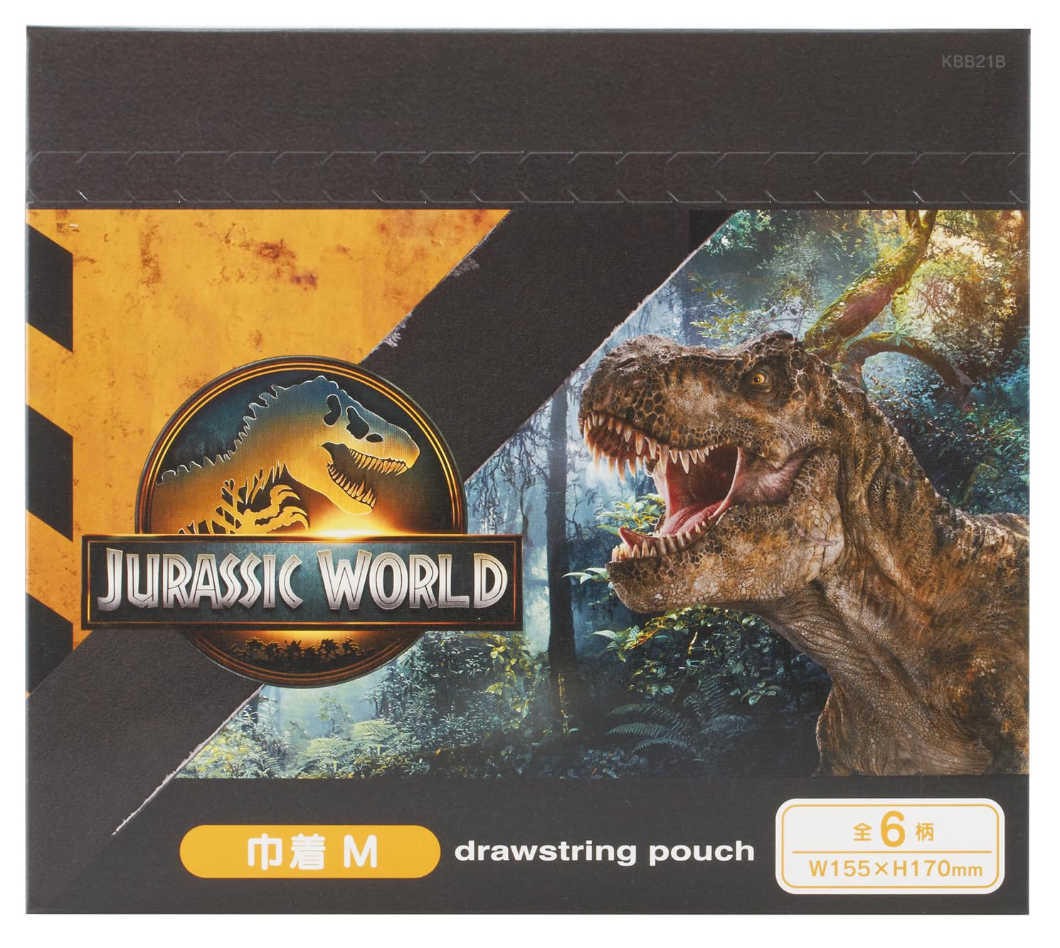 

Skater Jurassic World Lunch Drawstring 6 Blind Wide x 17cm Made in Bags, Medium, 6-Pack, Varieties, Box, 15.5cm High, Japan, KBB21B-A