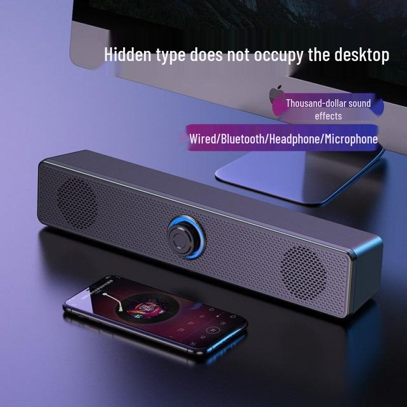 Bluetooth USB Wired Mini Desktop Speakers with Subwoofer