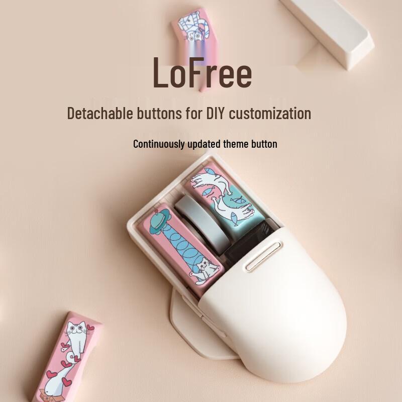 Lofree OE909 Wireless Tri-Mode PBT Office Mouse