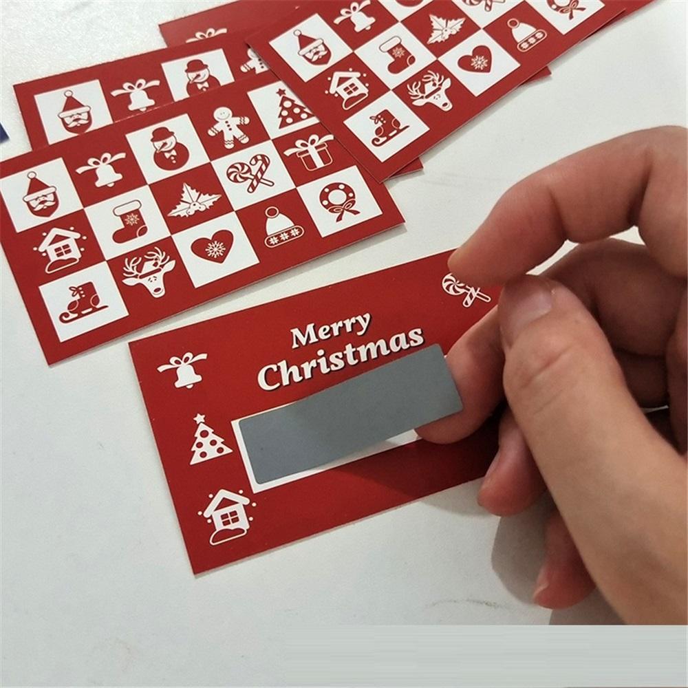 50 DIY Scratch-Off Cards Set, Blank Cards + Silver Stickers, 5 Designs, Surprise Gift & Party Game Cards
