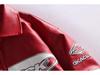 Men's American Racing Style Leather Jacket - Streetwear, Stand Collar, Cool Hip-Hop High Street Trend, Motorcycle Outerwear.