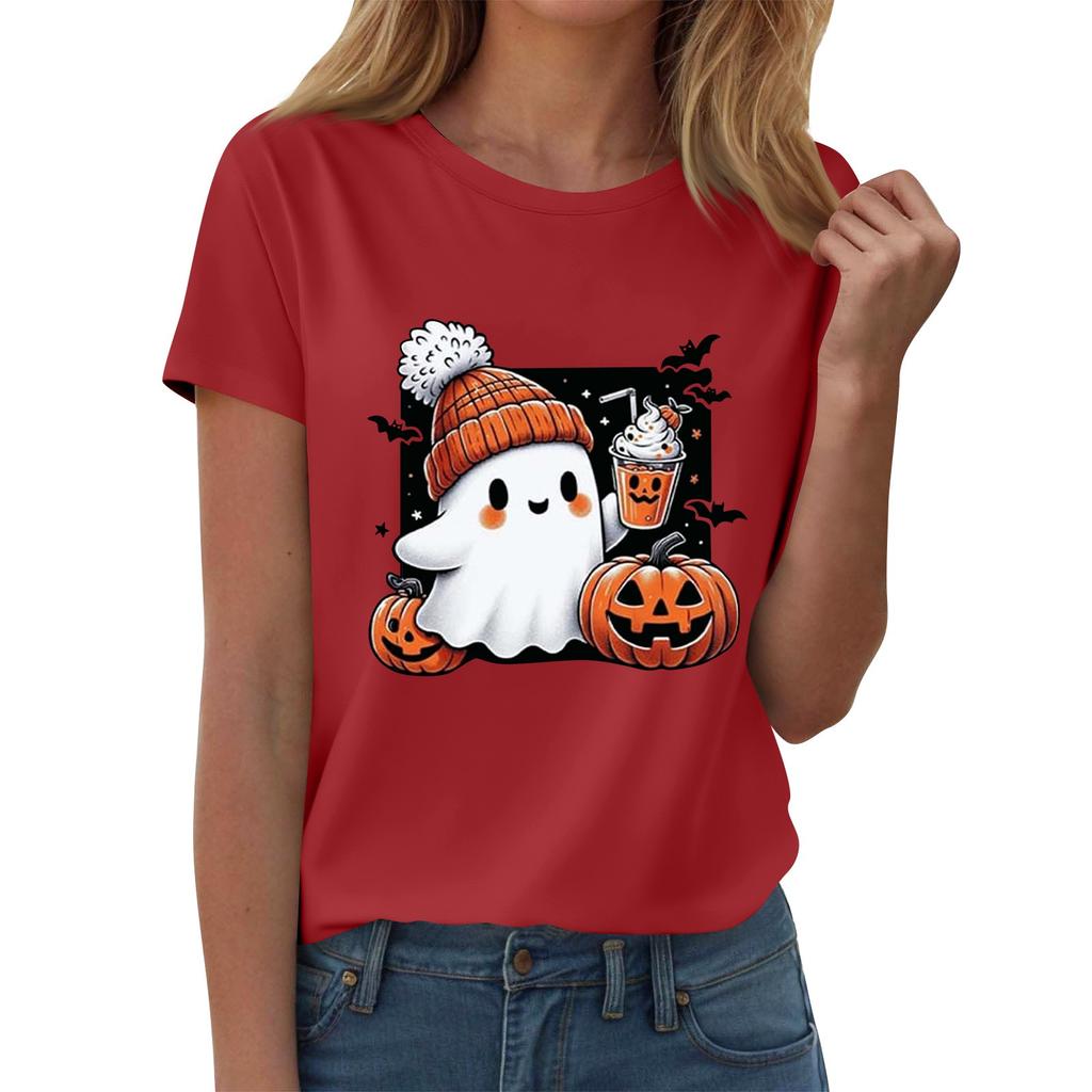 Women's T-shirts, Women's Short-sleeved Tops, Summer Fashion Round Neck Casual Stylish Shirts, Tunic Tops