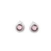 Bijoux en Argent Sterling 925 avec Pierre Rhodolite Boucles d'Oreilles Studs Faits Main 0,62" Pour Femmes EE-125-14