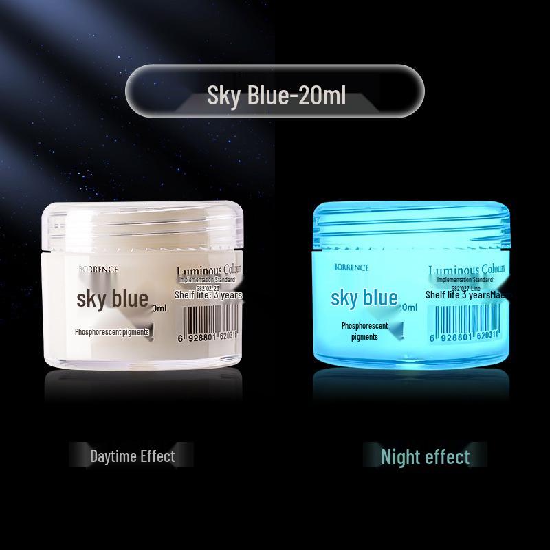 Glow-in-the-Dark Fluorescent Pigment Set for Kids - Perfect for DIY Clothes, Shoes, Plaster Dolls, and Hand-Painted Crafts!
