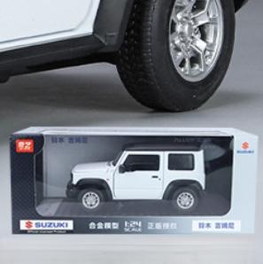 1:24 Suzuki Jimny SUV Tout-Terrain Modèle Réduit en Alliage Métal Moulé Sous Pression Véhicule Son & Lumière Collection Présentoir Hobby Décoration Cadeaux Pour Garçon