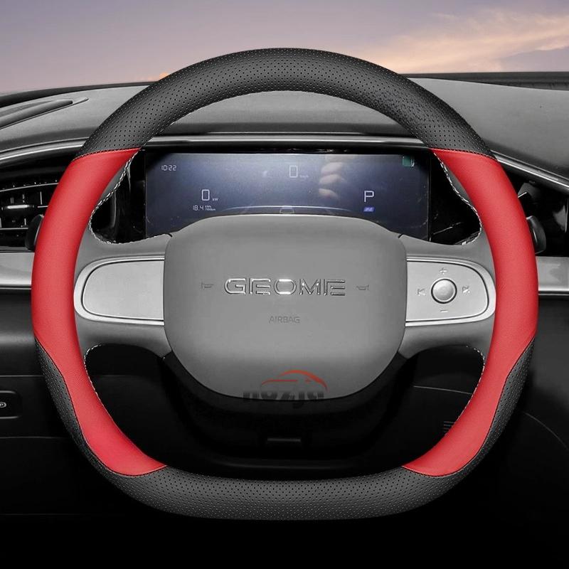 Leather Car Steering Wheel Cover for Geely Geome Geometry A C Steering Covers Steering Covers