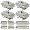 Chafing Dish Set 4 Piece Stainless Steel