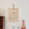 12-Month Reusable Textile Planner Eco-Friendly Wall Hanging Decor  Students