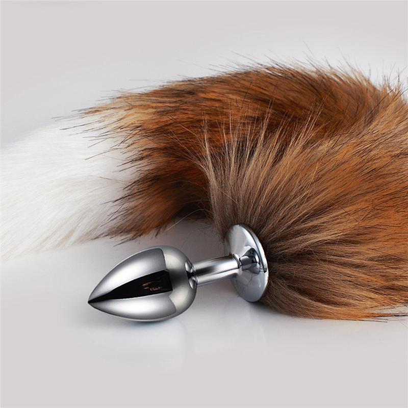 Sex Shop 5 Misure Metallico Butt Plug Fetish Coda di Volpe Giocattoli Intimi Bdsm Estensore Anale Dilatatore Prodotti Giochi Erotici Articoli Per Adulti