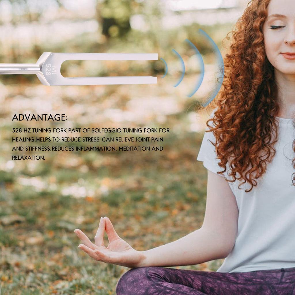 AA58 Stimmgabel 528C 528Hz Stimmgerät mit Schlägel-Set für DNA-Reparatur Heilung Nervensystem Testen Stimmgabel Gesundheitswesen