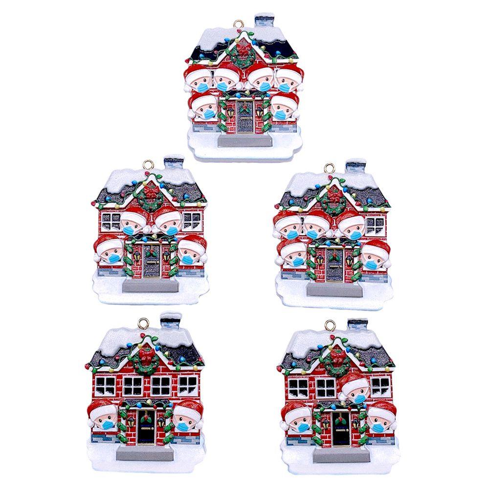 Personalized Diy Family Name Christmas Hanging Ornament For 2-6 People