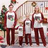 Ensemble assorti de Noël pour la famille Hauts à manches longues + Pantalons Ensembles assortis pour la famille