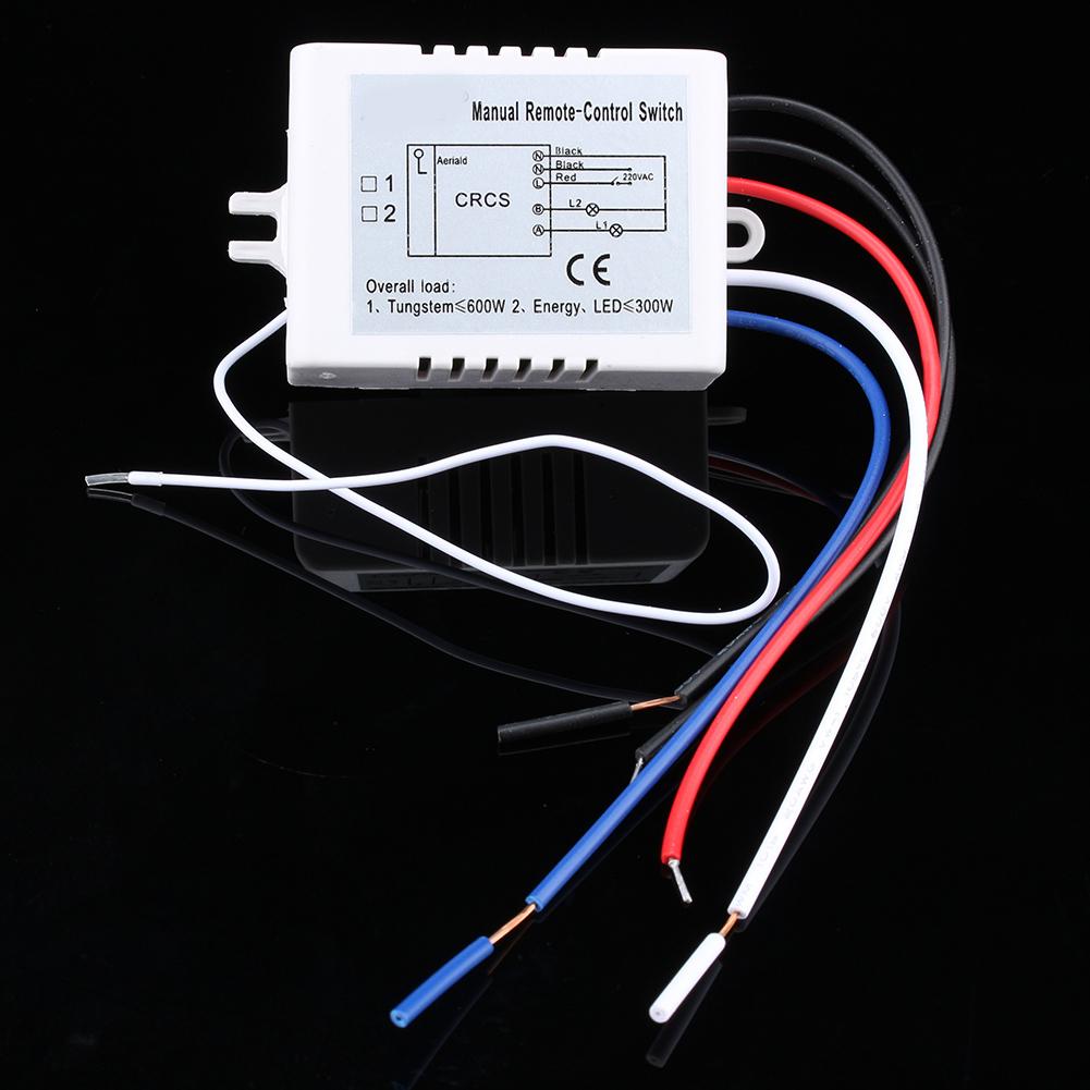 LED Lyslampe 180‑240V 2 Veis PÅ/AV Digital RF Fjernkontrollbryter Trådløs