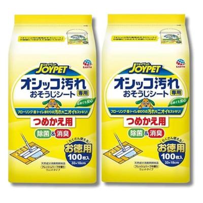Of Joypet Urine Stain Cleaning Fresh Herb 100 Wipes X 2 33 X 18 for Refill Suitable for Hardwood [Set 2] Wipes, Scent, Packs, Cm, Pets, Pack,