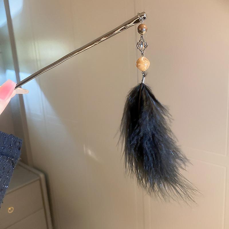 Changyue Ember Ming same diamond-encrusted crystal flower fringed hairpin personalized super fairy hairpin antique Hanfu hair accessories