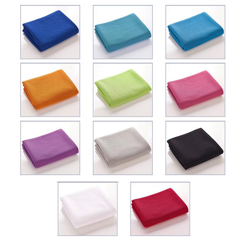 1Pcs Instant Cooling Microfiber Towel with Portable Storage Bottle Non-fading for Gym Yoga Outdoor Sports Activities