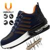 Labor Insurance Shoes Men's Steel Baotou Anti-smashing and Puncture-proof Safety Shoes Wear-resistant Four Protective Work Shoes