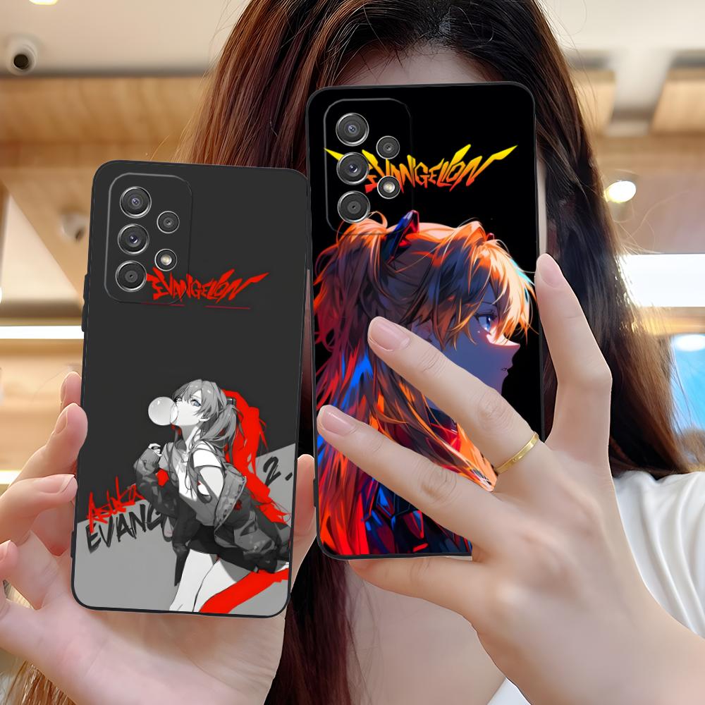 Funda de Teléfono Móvil Anime EV Asuka para Samsung Galaxy A56 55 54 53 52 51 36 35 34 23 16 15 5G Funda Colorida Funda Bonita Lujo