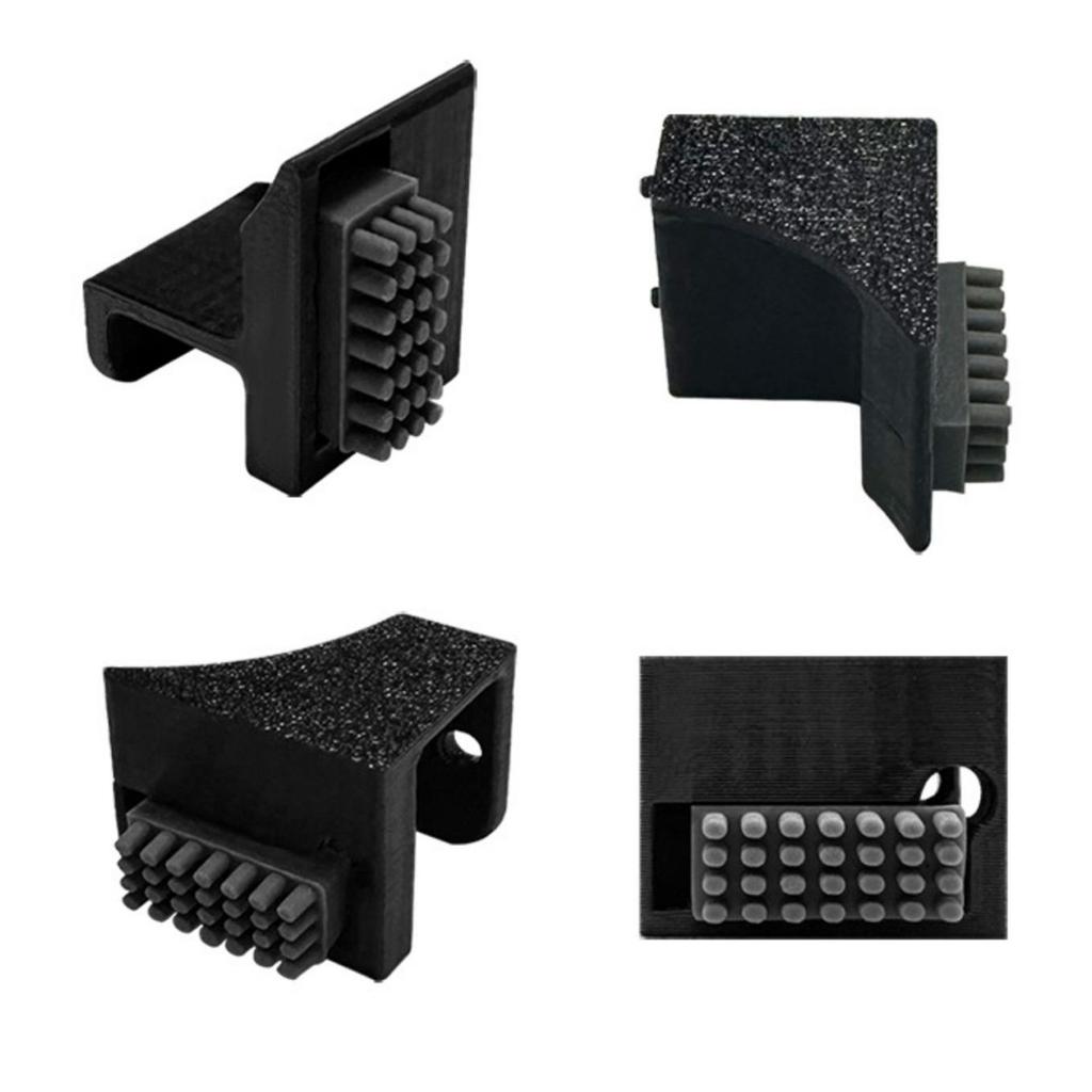 3 pièces Raccords d'essuyage de buse en silicone Composant d'essuyage de buse pour Imprimantes 3D Bambu Lab X1/P1 Nettoyeur de buse en silicone