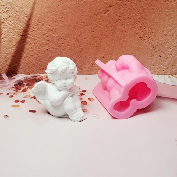 Silicone Molds Baby Little Boy Plasters Molds Casting Molds Ornament Molds Epoxy Resin Molds Craft Supplies