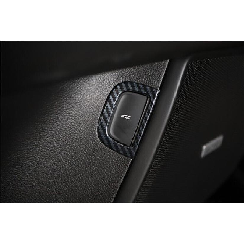 Back Door Tailgate Switch Cover Trim Fit For Cadillac CT6 2016- Carbon Fiber