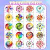 10/20Pcs Mini Ranbow Fidget Spinner Kids Birthday Party Favors Classroom Rewards Goodie Fillers Christmas Gift Stress Relief Toy