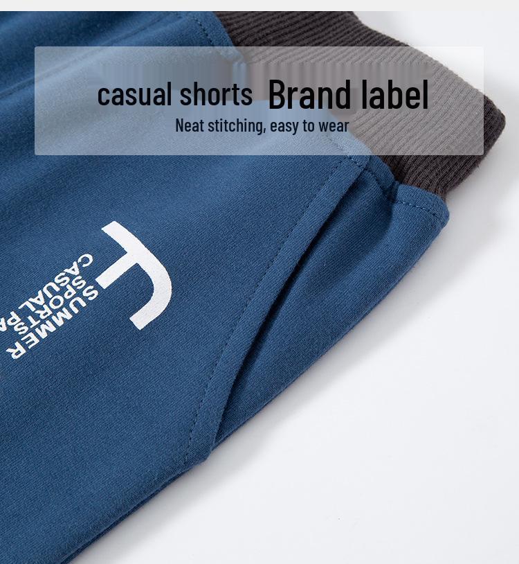 2026 New Summer Korean Style Boys' Letter Print Shorts