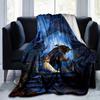 1pc. Fantasy Beauty and the Beast Garden Blanket, Home Decor, Office Throw, Outdoor Picnic Rug, Gift for Disney Fans (80x120cm)